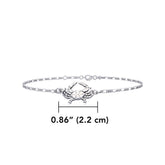 Products Blue Crab Anklet TBG371 - DiveSilver Jewelry